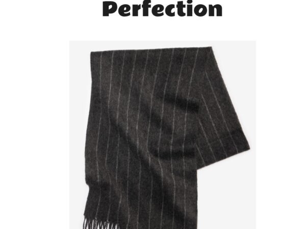 Club Room Men's Pinstripe Cashmere Scarf
