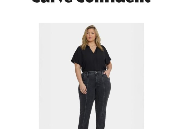 NYDJ Plus Size Billie Mini Bootcut Seam Detail Jeans