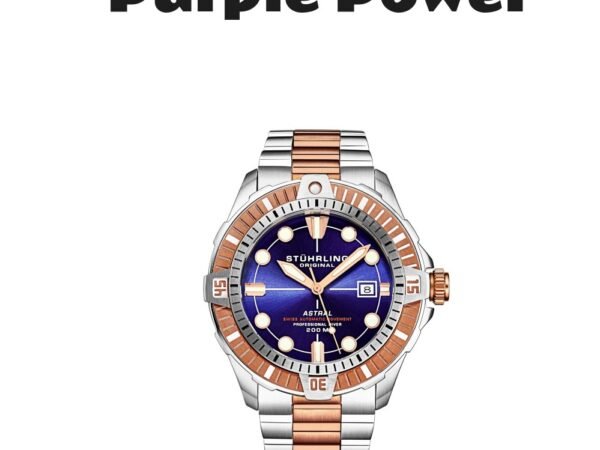 Stuhrling Men's Aquadiver Stainless Steel Watch