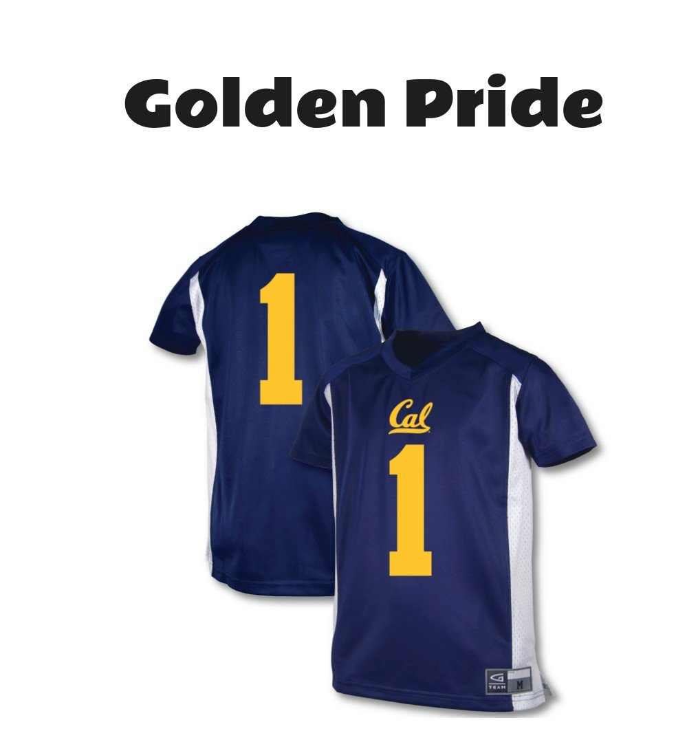 Cal Bears Youth Football Jersey #1 Blue