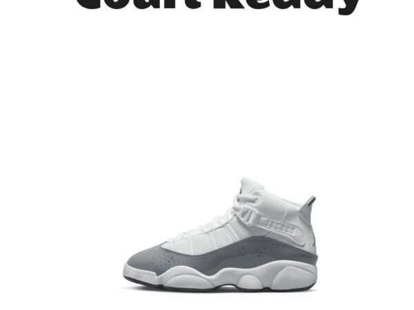 Jordan 6 Rings Little Kids' Shoes White