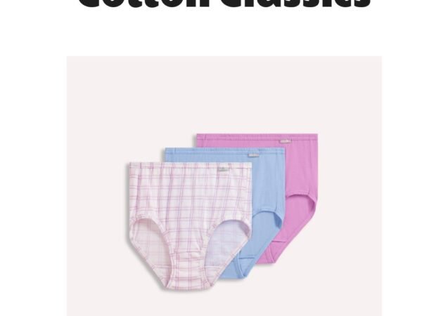 Jockey 100% Cotton Elance Brief 3 Pack