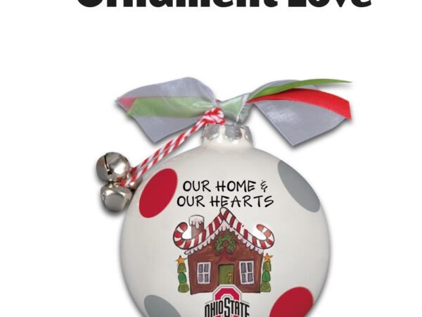 Ohio State Buckeyes Home & Hearts Ornament