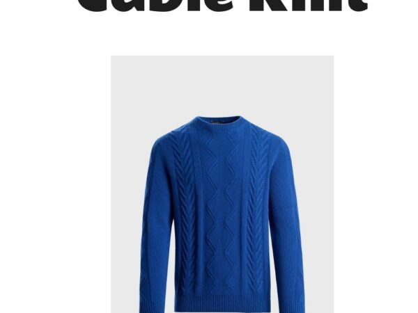 Wool & Cashmere Cable Crewneck