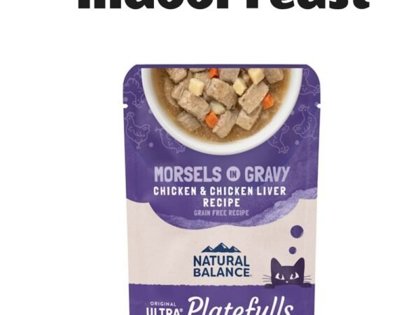 Natural Balance Platefulls Chicken & Chicken Liver in Gravy Indoor Formula Adult Wet Cat Food