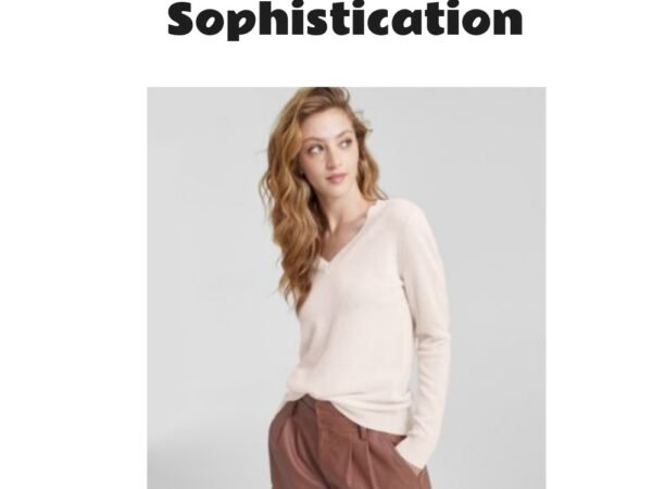 Charter Club 100% Cashmere V-Neck Long Sleeve Sweater