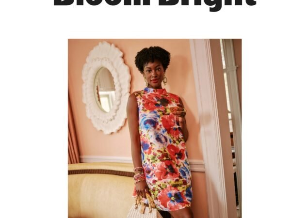 Sleeveless Diplomat Mini Dress - Super Bloom