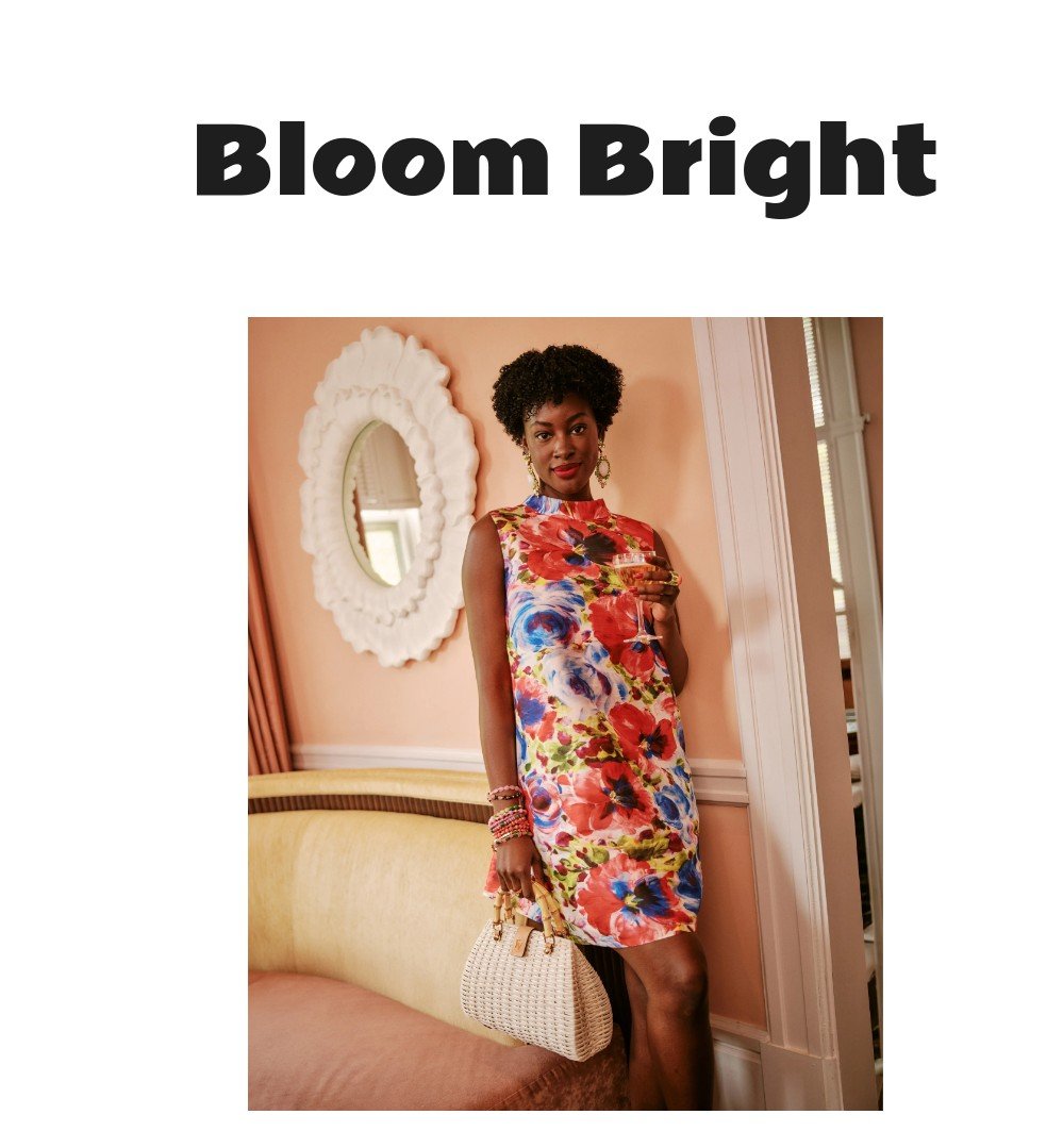 Sleeveless Diplomat Mini Dress - Super Bloom