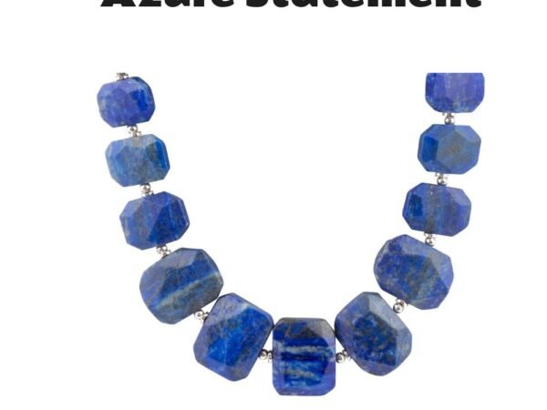 Blue Lapis Sterling Silver Statement Necklace