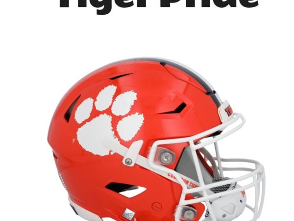 Clemson Tigers Team-Issued Orange Helmet