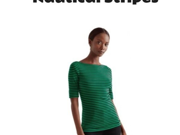 Lauren Ralph Lauren Womens Striped Boat Neck Top