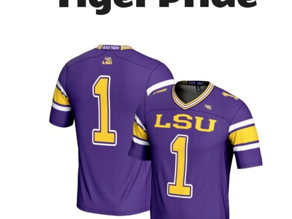 GameDay Greats #1 LSU Tigers Endzone Football Jersey Youth