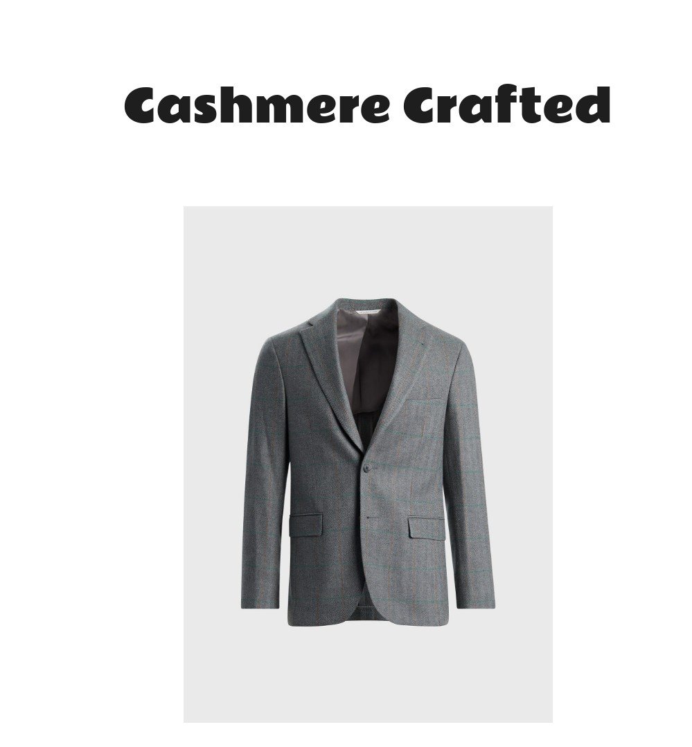 Cashmere Deco Herringbone Jacket