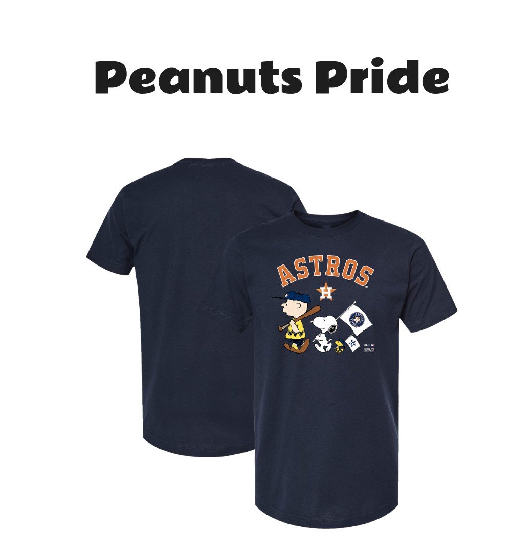 Houston Astros Peanuts Flag T-Shirt