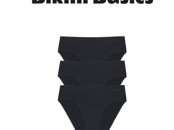DKNY Women's Seamless Litewear Bikini Underwear 3 Pack
