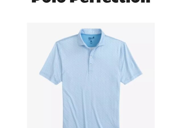 Johnnie O Hinson Short Sleeve Polo Shirt Light Blue