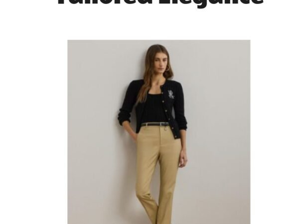 Lauren Ralph Lauren Double Faced Stretch Cotton Pant