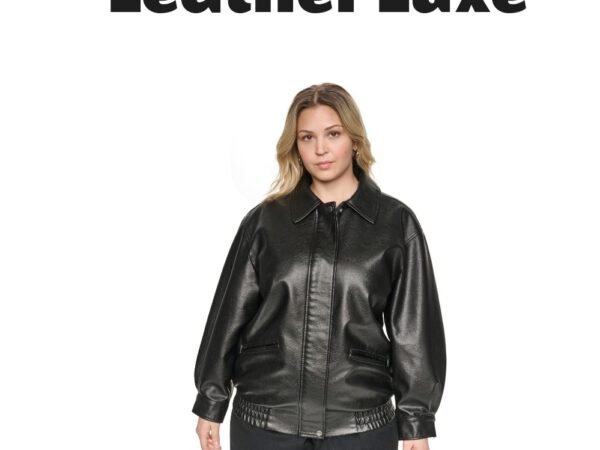 Levi's Plus Size Relaxed-Fit Faux Leather Bomber Jacket