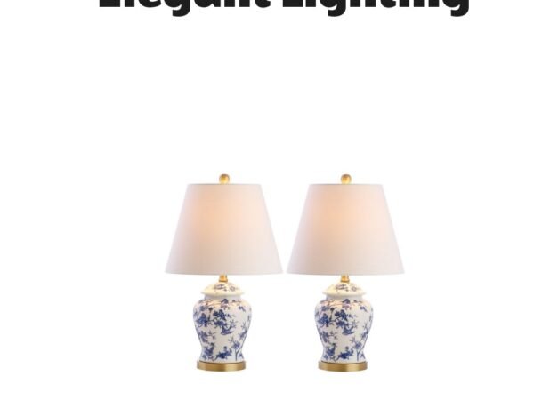 Penelope Chinoiserie Table Lamp Set of 2 - Blue