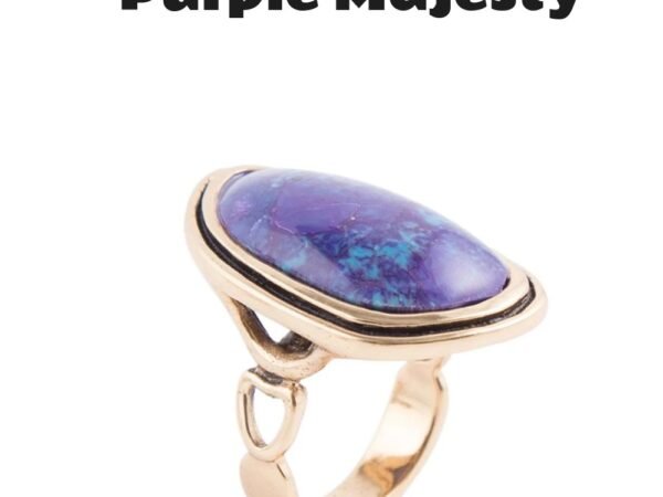 Purple Turquoise Statement Ring