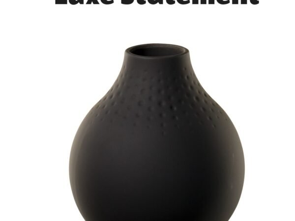 Villeroy & Boch Black Perle Vase No.3