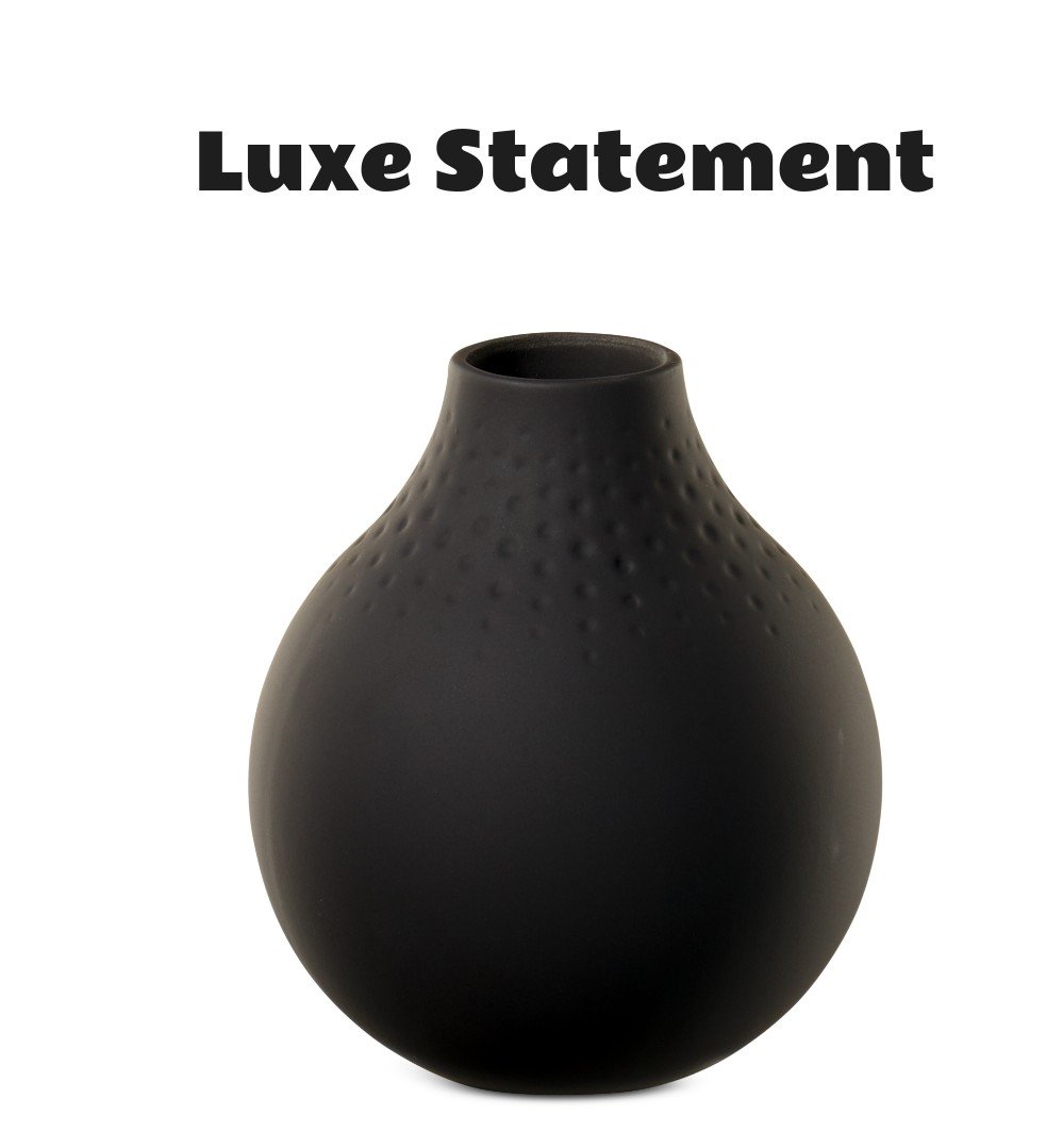 Villeroy & Boch Black Perle Vase No.3