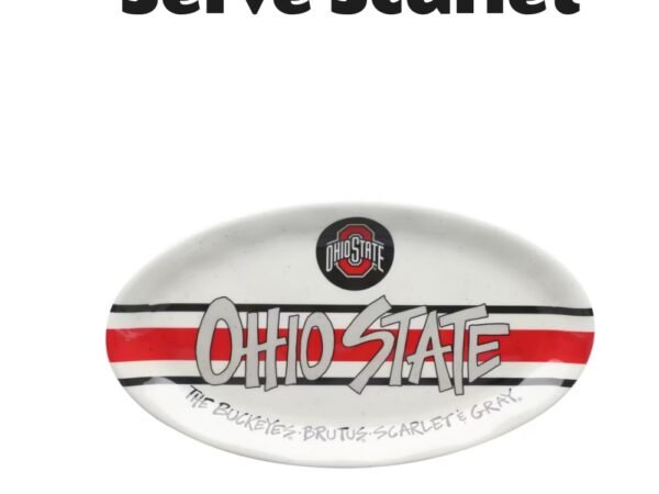 Ohio State Buckeyes Oval Kitchen Platter