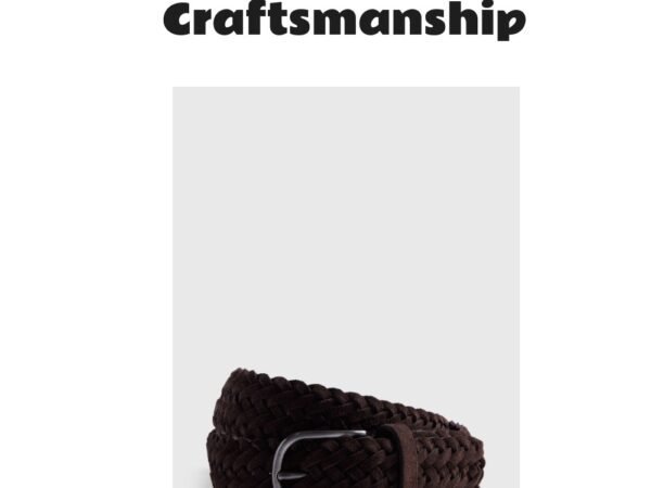 Woven Suede Belt
