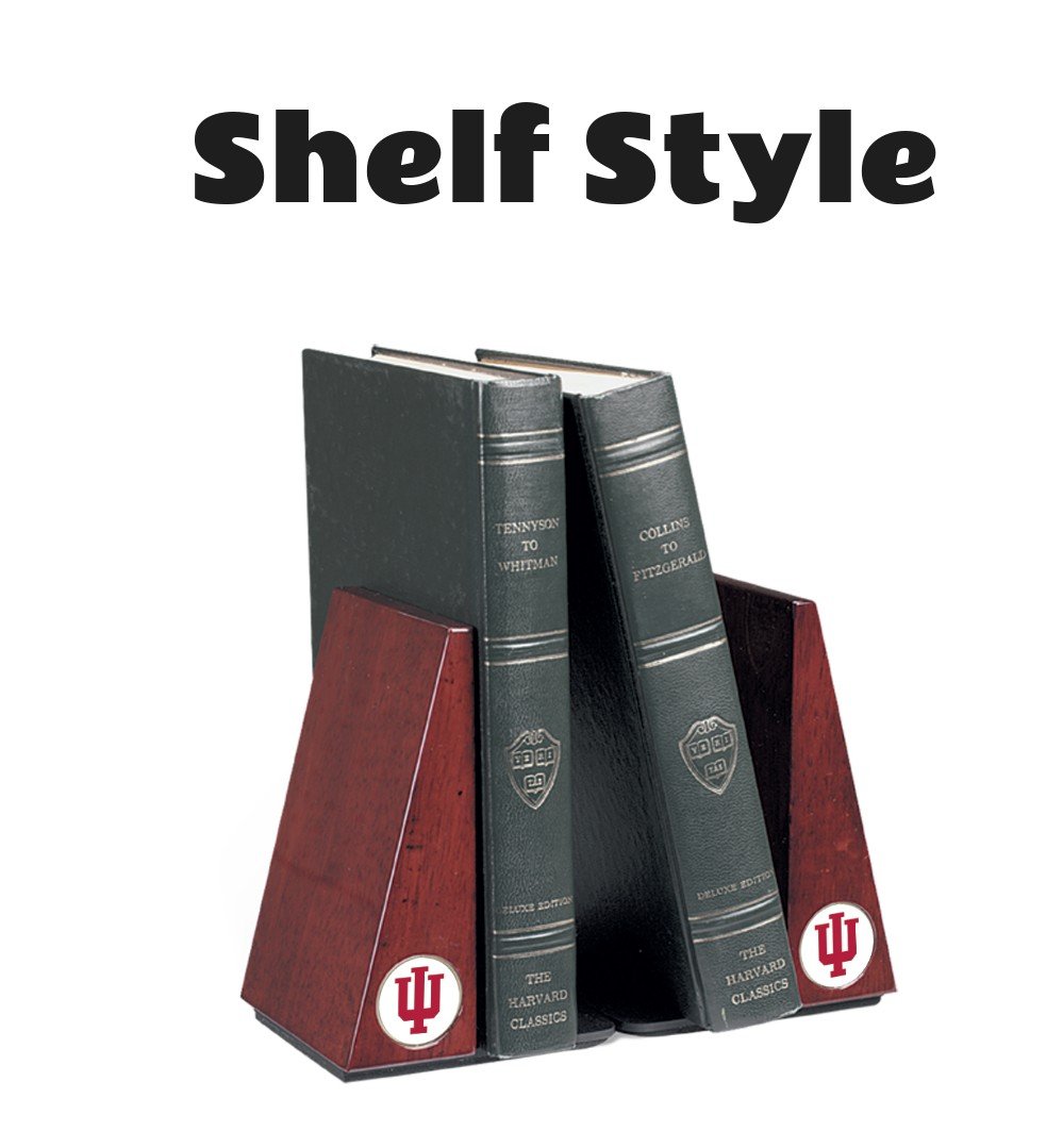 Indiana Hoosiers Rosewood Bookends