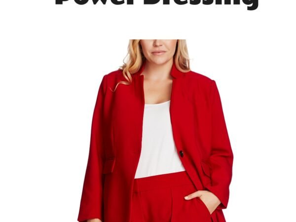 Vince Camuto Plus Size One-Button Notch-Collar Blazer