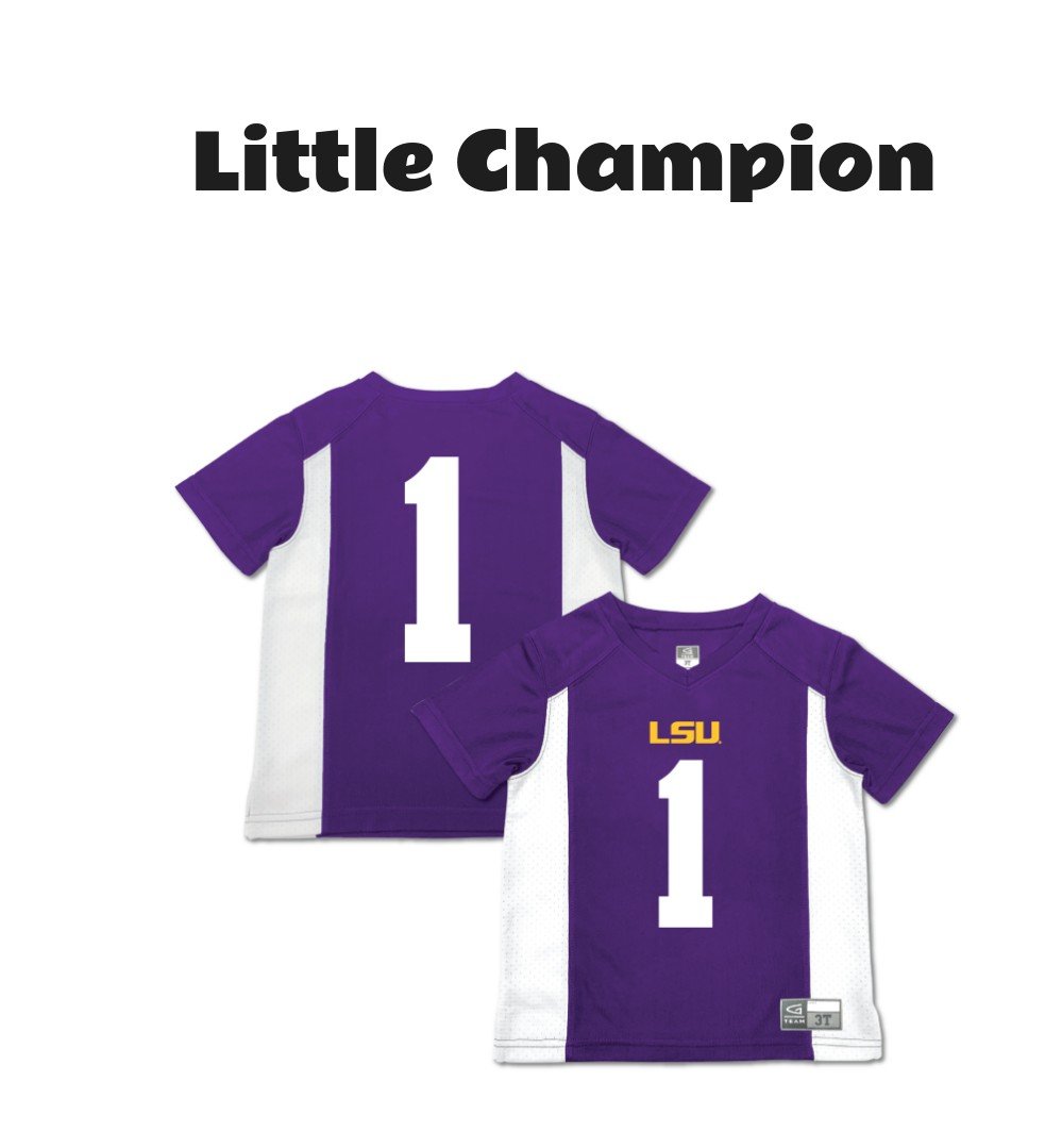 LSU Tigers Toddler Purple Football Jersey #1