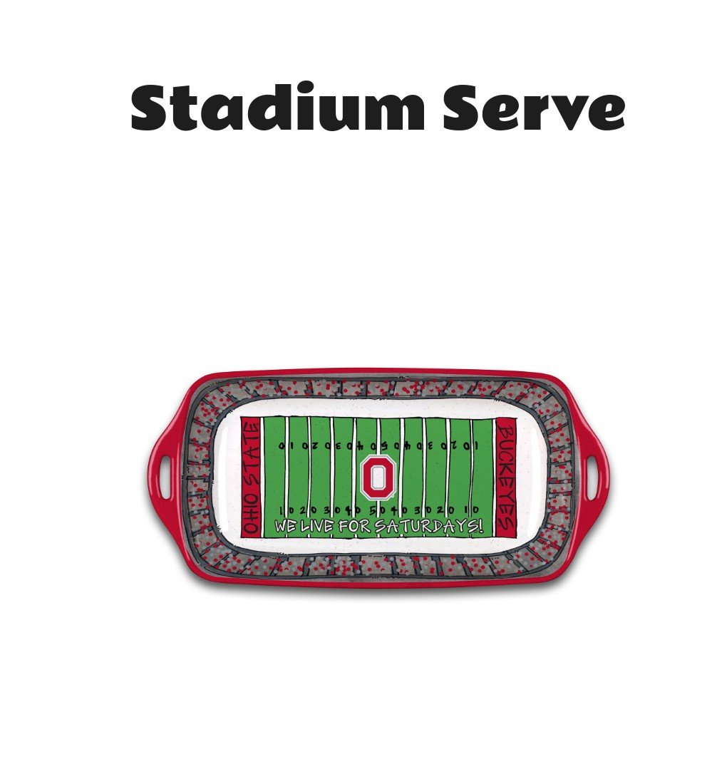 Ohio State Buckeyes Melamine Stadium Platter