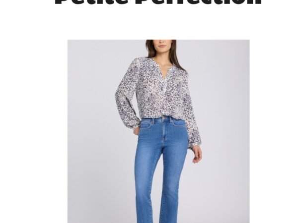 NYDJ Petite High-Rise Billie Mini Boot Jeans with Lift Tuck Technology