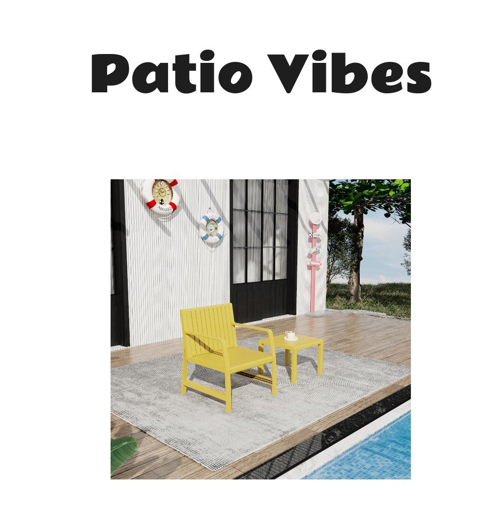 Streamdale Furniture Summer 2-Piece Patio Conversation Set