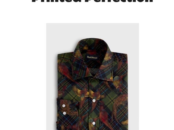 Wool & Silk Printed Sport Shirt