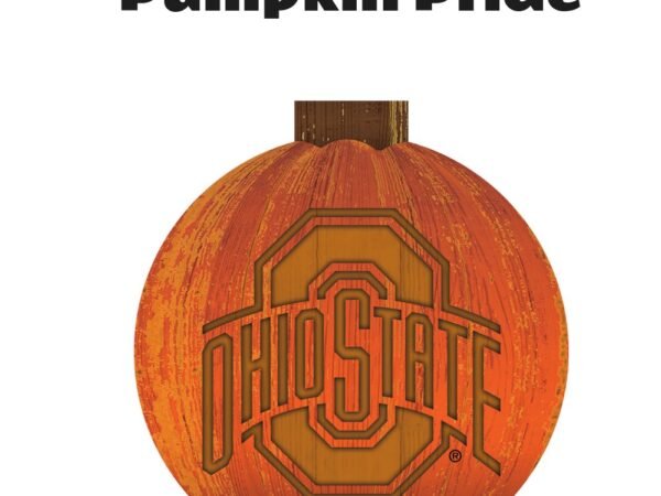 Ohio State Buckeyes Pumpkin Sign