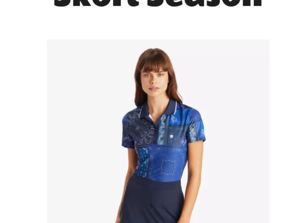 G/FORE A-Line Silky Tech Skort Navy