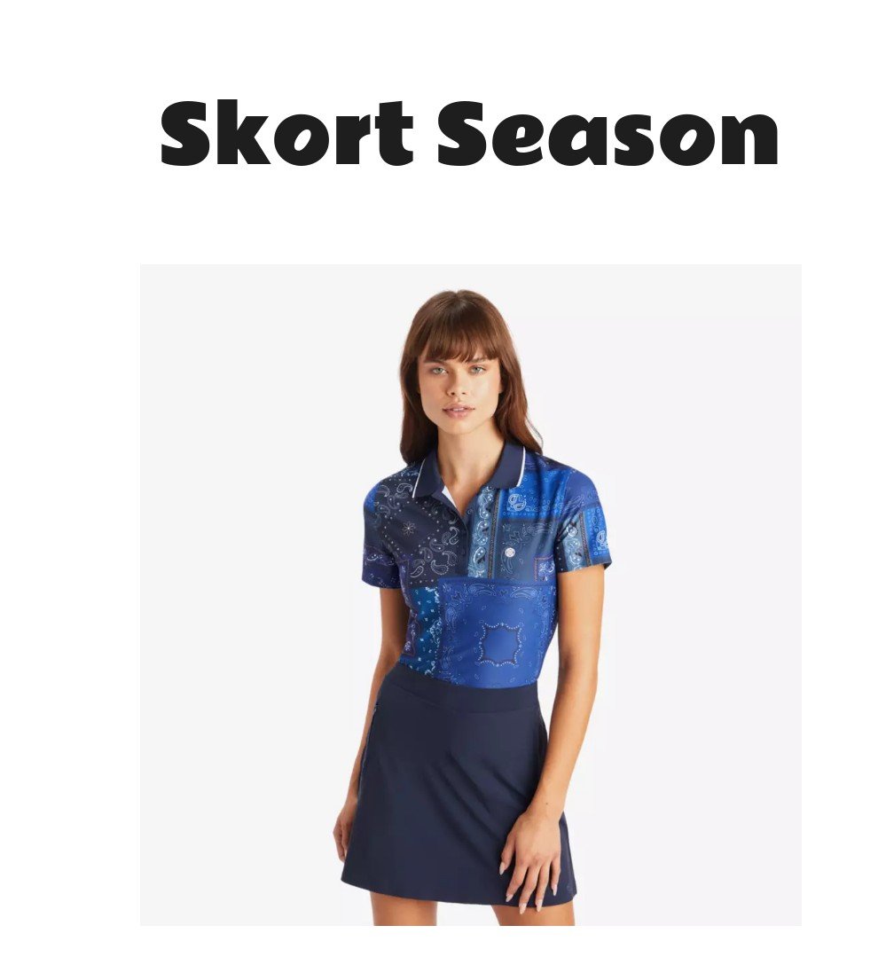 G/FORE A-Line Silky Tech Skort Navy