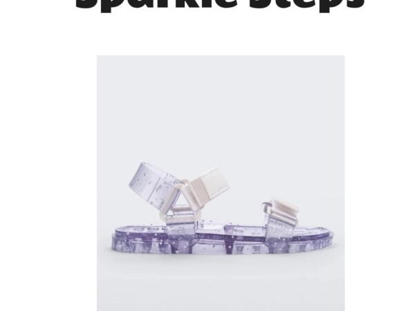 Wide Papete Clear Glitter Silver