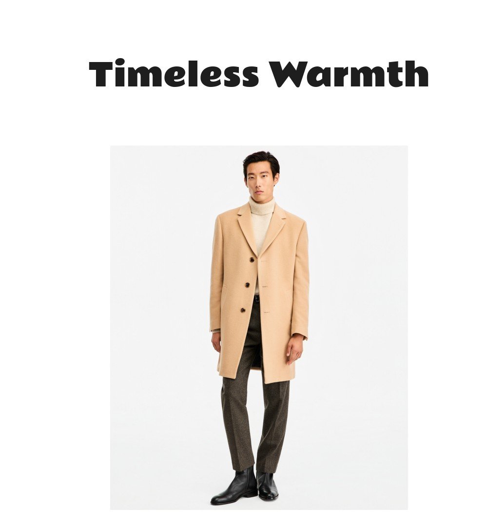 Nautica Men's Barge Classic Fit Wool Cashmere Blend Overcoat