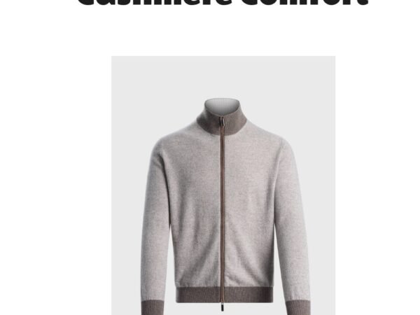 Cashmere Full-Zip Cardigan