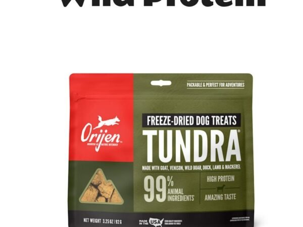 ORIJEN Tundra Recipe Grain Free High Protein Freeze Dried Dog Treats