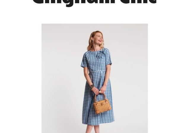Michelle Gingham Midi Dress