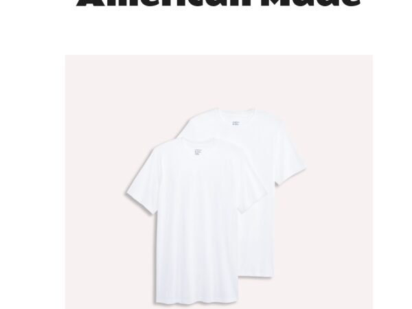Jockey Made in America Cotton Crew Neck Undershirt 2-Pack