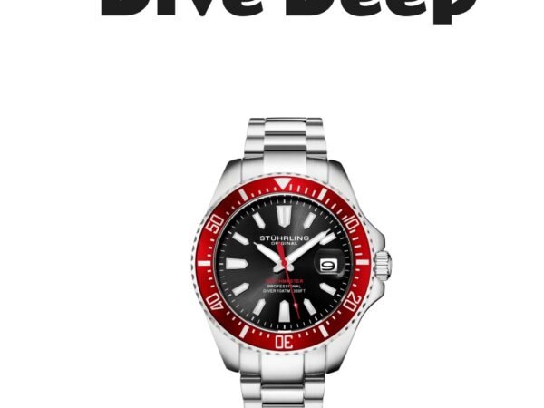 Stuhrling Depthmaster 3950A Quartz Diver Watch