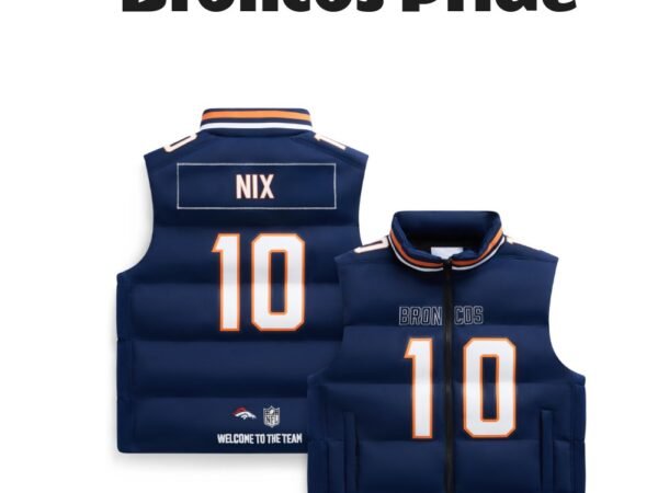 Bo Nix Denver Broncos Player Puffer Vest
