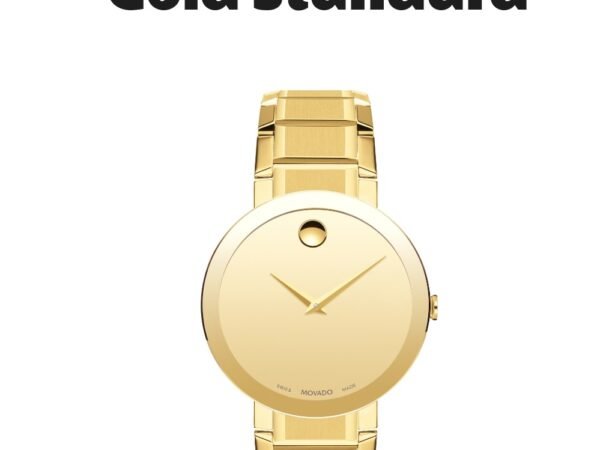 Movado Men's Swiss Sapphire Gold-Tone PVD Stainless Steel Bracelet Watch