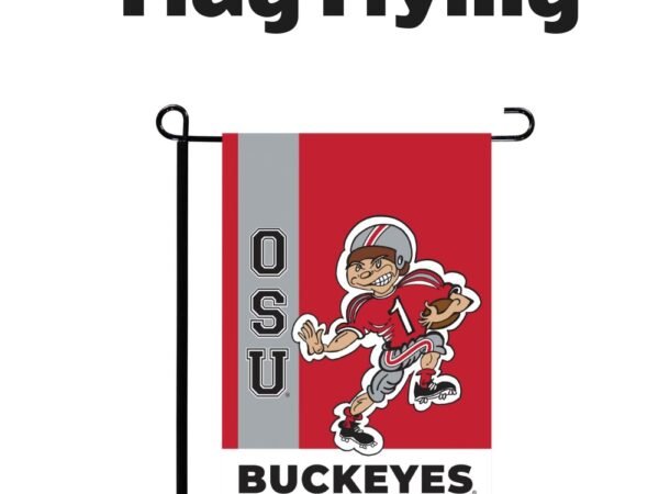 Ohio State Buckeyes Team Garden Flag