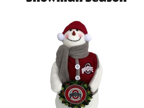 Ohio State Buckeyes 12" Snowman