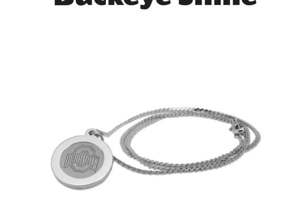Ohio State Buckeyes Silver Pendant Necklace
